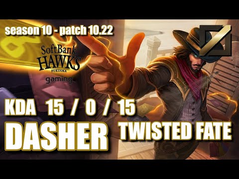 【韓国サーバー/GM】SHG Dasher ツイステッドフェイト(Twisted Fate) VS ガリオ(Galio) MID - Patch10.22 KR Ranked【LoL】