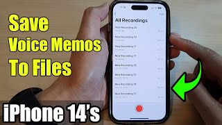 iPhone 14/14 Pro Max: How to Backup Or Save Voice Memos Recordings To Google Storage Drive