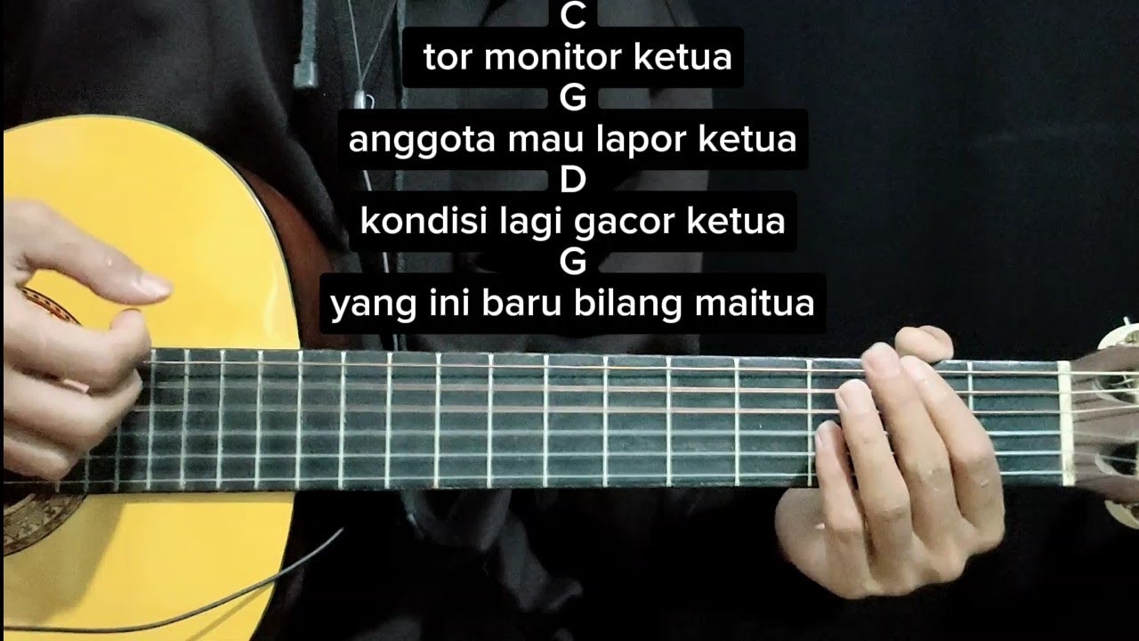 Video Chord Kunci Gitar Lirik Lagu Orang Baru Lebe Gacor oleh Ecko Show ...