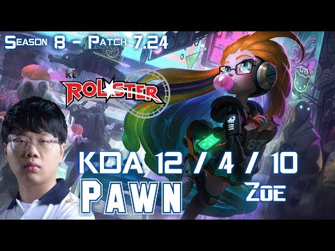 KT Pawn ZOE vs ORIANNA Mid - Patch 7.24 KR Ranked