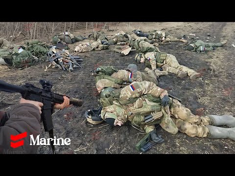 Ukrainian SOF brutal ambush Russian soldiers in snow-covered forest