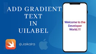 Change UILabel text to gradient text (In Hindi)