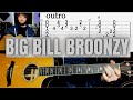 Key to the Highway Big Bill Broonzy Guitar Lesson with Tabs on Screen