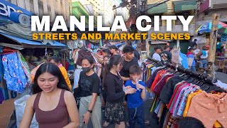 REAL MANILA CITY- WALKING AROUND DIVISORIA MARKET IN THE AFTERNOON [4k]