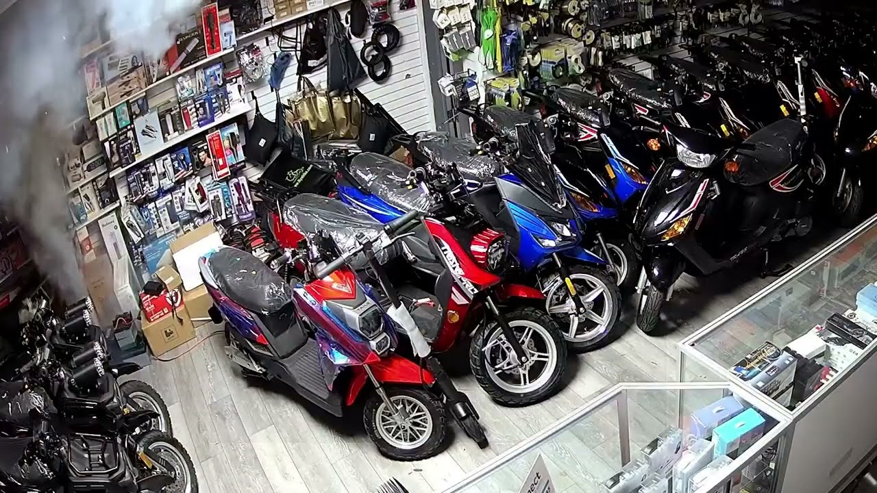 Lithium-ion battery fire quickly engulfs e-bike shop