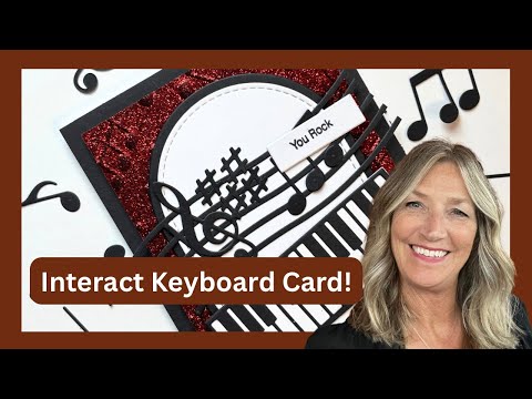 Tarjeta de teclado interactiva Spellbinders | Miniinstrumentos de notas musicales de Bibi + penta...