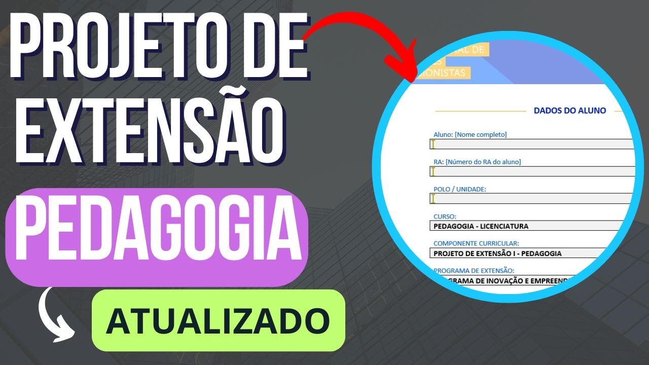 Projeto de Extensão Pedagogia Unopar / Anhanguera Passo a Passo Completo e Atualizado.