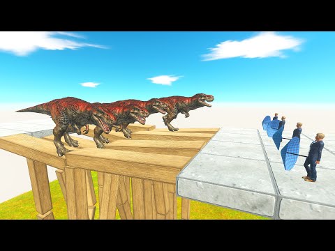 WOBBLY TRAP BRIDGE | ANIMAL REVOLT BATTLE SIMULATOR