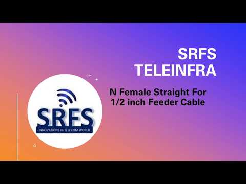 N female straight for 1/2 in feeder cable, 18 ghz