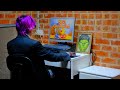Angry Office Man Slacks Off And Destroys Windows 7 Computer