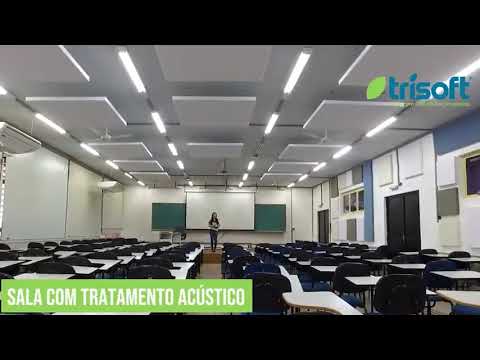 EXPERIÊNCIA ACÚSTICA - NUVENS TRISOFT NA SALA DE AULA