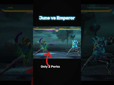 June Defeats Her Dad Emperor with only 2 Perks ‼️ - Shadow Fight Arena