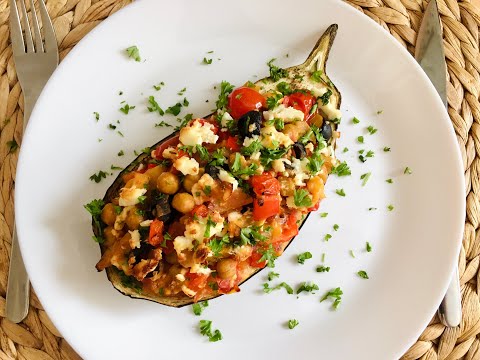 How to Cook Stuffed Aubergine // Vegetarian Recipe // Best Meatless Stuffed Aubergine Recipe