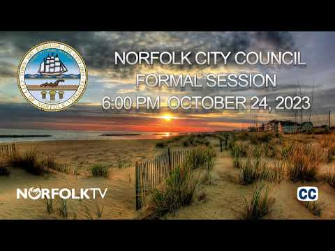 Norfolk City Council Formal Session - October 24, 2023
