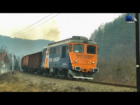 LDE2100 60-0882-0 & Marfar CER FERSPED Freight Train in Munții Apuseni Mountains - 18 February 2020