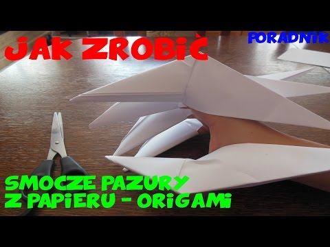 Jak zrobić smocze pazury z papieru - origami?(Origami dragon's nails) [STARA WERSJA, NOWA W OPISIE]