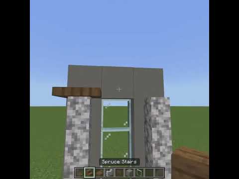 "Insane Minecraft Window Trick!" #minecrafttutorial #gamingtricks