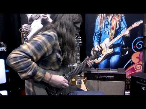 Paul Waggoner at Mojo Tone booth NAMM 2015