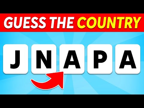 Guess the Country by its Scrambled Name | Country Quiz