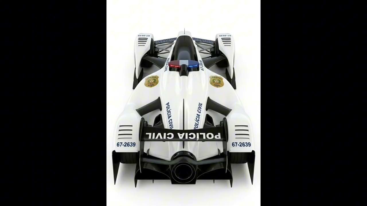 2 fotos de Red Bull X2010 com estilo de viatura da polícia civil 