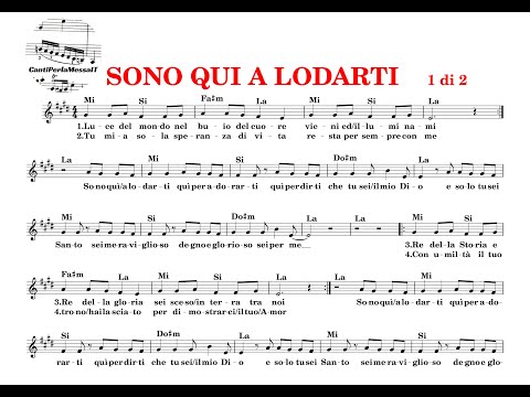 Sono Qui A Lodarti (luce Del Mondo) - Rinnovamento Nello Spirito