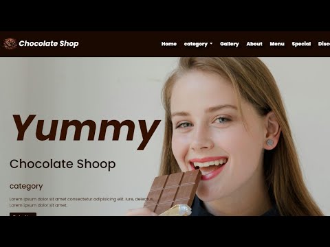 Chocolate Shop Website Design # trailar