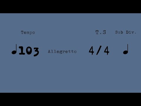 METRONOME - 103 BPM ALLEGRETTO