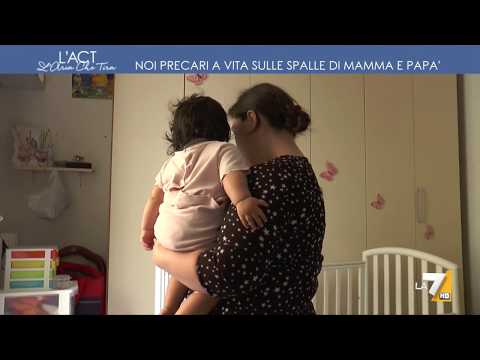 La7 - Noi precari a vita viviamo con l'aiuto di mamma e papà - L'Aria che tira