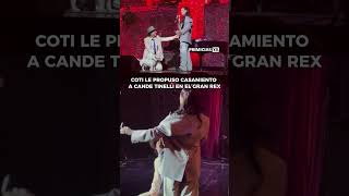 💍 COTI LE PROPUSO CASAMIENTO A CANDE TINELLI EN MEDIO DE UN SHOW
