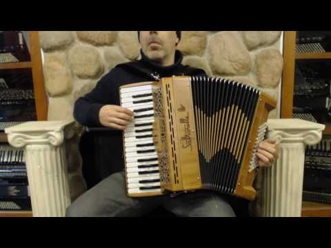 SALTCLIFII3560CW - NEW Cherry Saltarelle Clifden Piano Accordion MM 41/120 $4999