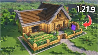 ⛏️ Minecraft :: How to build a Perfect Survival House for 1.21.9 🏡 [마인크래프트 완벽한 야생 집짓기 건축강좌]