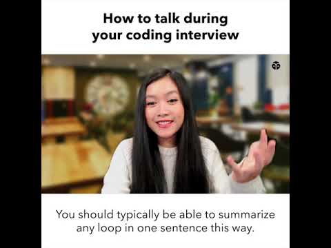 How to talk during your coding interview