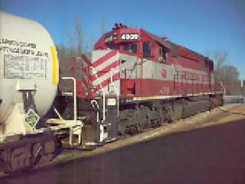 JMR5 Hooks to a Carbon Oxiode tank car  195