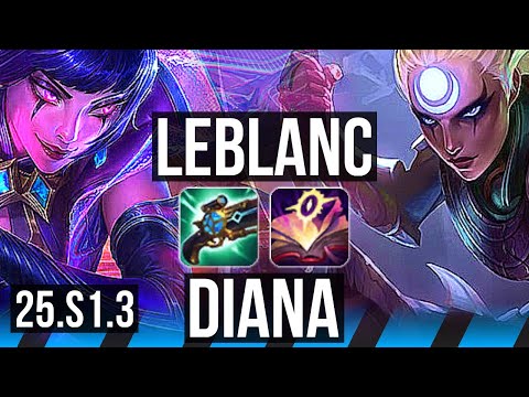LEBLANC vs DIANA (MID) | 6/2/5 | EUW Diamond | 25.S1.3