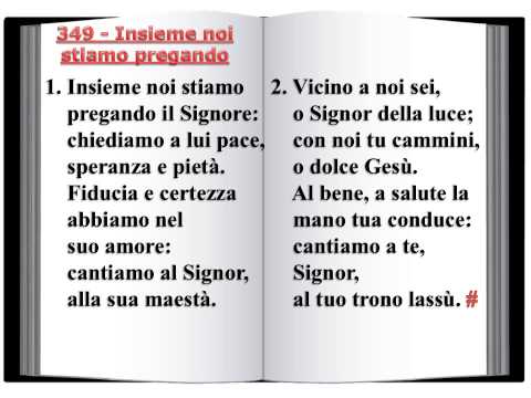 349 Insieme noi stiamo pregando - Innario Chiesa Cristiana Avventista del Settimo Giorno 2014