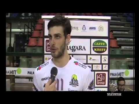 Telestense  intervista ad Enrico Agosti  schiacciatore KA Group 4 Torri volley Ferrara