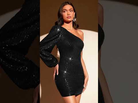 Top 05 Black Sequin in Women Dresses | Sleeve Sequin...