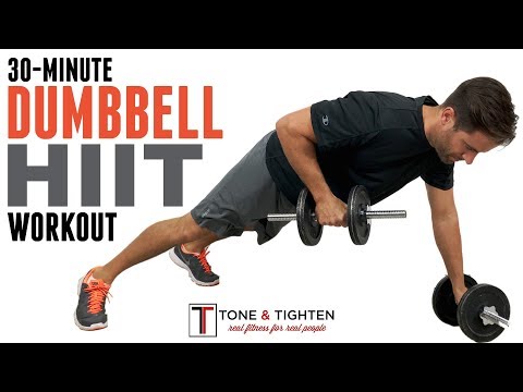 30 Minute Dumbbell HIIT Workout - Strength and Cardio in one amazing workout Video