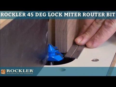 Rockler 45-degree Lock Miter Router Bit