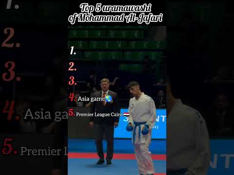 Top 5 uramawashi of Mohammad Al-Jafari 💯🇯🇴 #karate #kumite #karate1 #MohammadAlJafari #jordan #kick