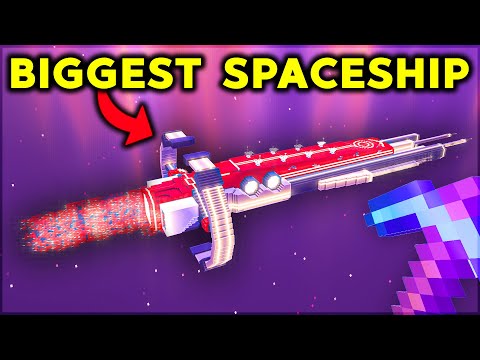 Bulky Star - I Build The Largest Spaceship in Minecraft Hardcore!