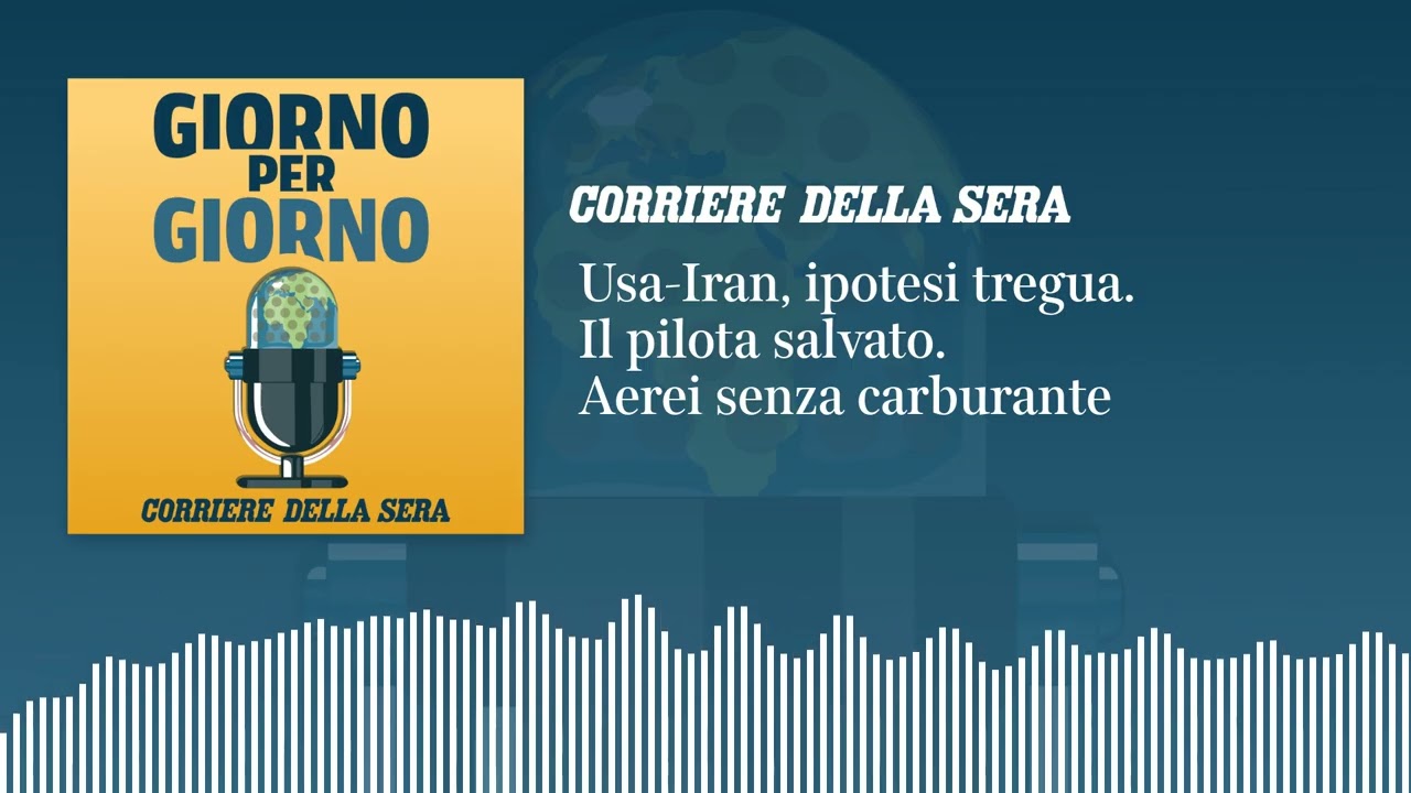 Usa-Iran, ipotesi tregua. Il pilota salvato. Aerei senza carburante | GIORNO PER GIORNO 7/04/2026