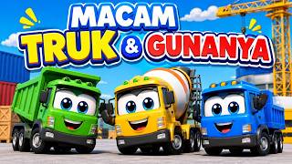 Download lagu MACAM TRUK DAN GUNANYA 🚛 | Lagu Anak Anak | Mengenal Jenis & Fungsi Truk mp3