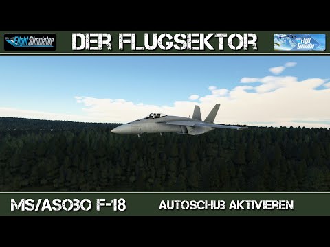 Flightsimulator2020:  MS/Asobo F-18 - Autoschub aktivieren [deutsch]