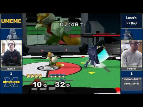 UMeMe 43 - Russell (Fox) vs Parzival (Marth) - LR7