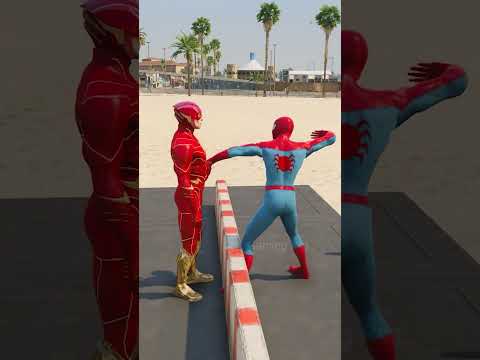 AVENGERS VS JUSTICE LEAGUE - SLAP BATTLE #shorts