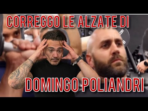 Correggo le esecuzioni di DOMINGO POLIANDRI - video reaction allenamento spalle con FEDERICO SANNA