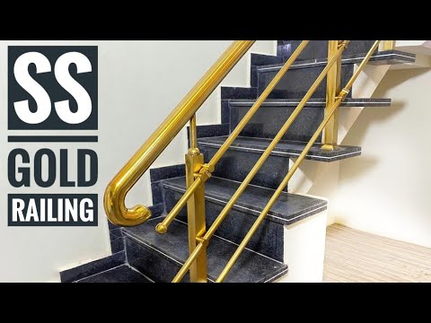 Stainless Steel Gold Railings Spray Solution Pvd Like Gold - Main Image