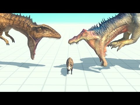Carcharodontosaurus And Spinosaurus Vs Every Unit ARBS | Animal Revolt Battle Simulator