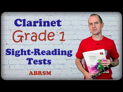 SIGHT READING TESTS – Grade 1 Clarinet ABRSM uk 2018-21 Syllabus (Pre-Exam play Along)
